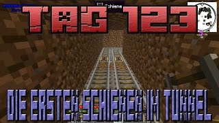 die ersten Schienen im Tunnel in lets Play survival Piston House Tag 123 Deutsch [upl. by Limhaj]