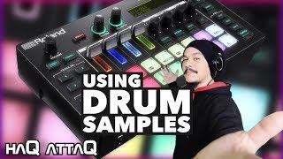 Roland MC101 DRUMS with SAMPLES  haQ attaQ [upl. by Airekal]