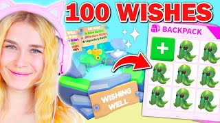 I Made 100 WISHES In Adopt Me Roblox [upl. by Culberson]