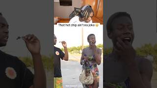 That hot chip keep teaching lessons to the community😭💚reactions fyp funnyvideo laugh chips [upl. by Doley]