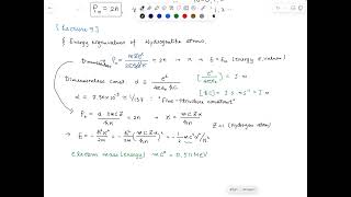 QM2 9 Energy eigenvalues of the hydrogen atom [upl. by Giraud]