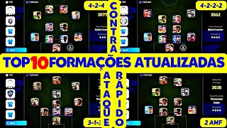 Melhores Formações para Contra Ataque Rápido  eFootball 2024 Mobile 😱 Formação 424 [upl. by Namyl]