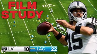 Film Study The Raiders Offense Is CONCERNING [upl. by Htenek]