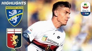 Frosinone 12 Genoa  Piątek Scores Twice to Sink Frosinone  Serie A [upl. by Adnolat709]