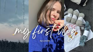 MY FIRST VLOG  Knitted Christmas gifts plan  small moments from my life [upl. by Anenahs]