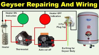 Water Geyser Wiring and Repairing in Hindi  Geyser Electrical Connection ElectricalTechnician [upl. by Hecht]