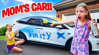 Trinity Spray Paints Moms Car Its Ruined [upl. by Fernand]