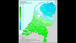 Temperatuur Nederland januari 2014 [upl. by Ieluuk]