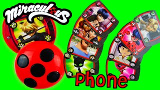 NEW Miraculous Ladybug and Cat Noir Toy Compact Caller Phone Playset Unboxing and Review [upl. by Ahsiyn507]