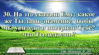 ВидеоБиблия Евангелие от Иоанна без музыки глава 6 читает Бондаренко [upl. by Anitsim]