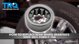 How to Replace Rear Wheel Bearings 20092011 Ford F150 [upl. by Nomelif7]