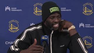 Draymond Green Talks Loss vs OKC Thunder Postgame Interview 🎤 [upl. by Eetnom]