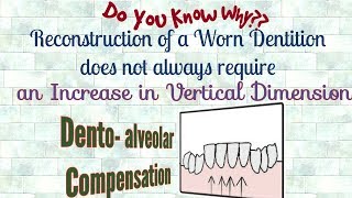 Dentoalveolar CompensationDo you knowWhen does an Increase in Vertical Dimension not Required [upl. by Razal747]