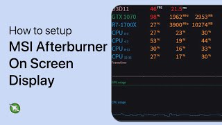 How To Setup MSI Afterburner with On Screen Display [upl. by Cerellia]