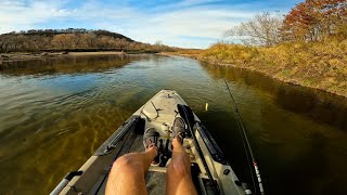 2 Hours of RAW and UNCUT Kayak Fishing on REMOTE RIVER [upl. by Ciccia]