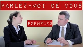 Parlez moi de vous entretien dembauche  exemple de présentation avec simulations [upl. by Dwight]