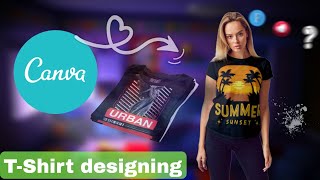 canva diye t shirt design ☞30 par design টিশার্ট ডিজাইন করে আয় [upl. by Vedis]