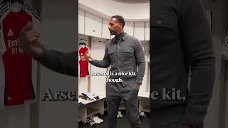 Rio Ferdinand is a big fan of the Arsenal kit 👀 [upl. by Arreik]