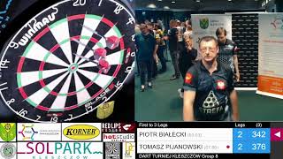 MATCH REPLAY  Pijanowski  Białecki  Dart Turniej Kleszczów 16112024  Faza Grupowa [upl. by Trocki456]