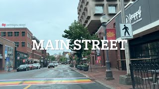 Driving around downtown Moncton New Brunswick July 2023 [upl. by Uzzial]