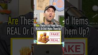 Do These FAST FOOD Items Exist Find Out shorts fastfood real fake guessinggame taste [upl. by Sivlek]