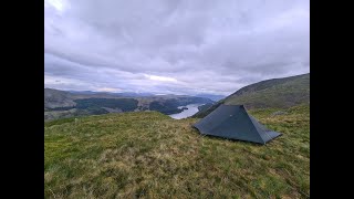 Comb Crag  Lake District Wild Camp  Abandoned Helvellyn Climb  Hilleberg Anaris [upl. by Orecul]