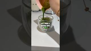 Let’s make a matcha latte 🍵💚 matchapowder matchalover matchalatte homekitchen asmr smeg [upl. by Gee]