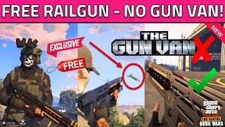 GLITCH How To Get The Railgun FREE in GTA 5 Online No Gun Van Location Gun Map amp Railgun Ammo [upl. by Yeuh]