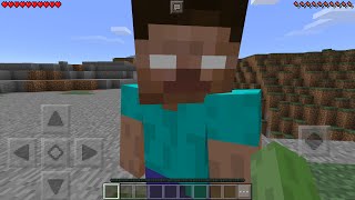 I FOUND HEROBRINE in Minecraft Pocket Edition How To Spawn Herobrine with Mods [upl. by Whallon]