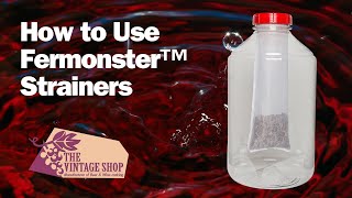 How to Use Fermonster™ Strainers for Beer Wine or Kombucha Fermentation [upl. by Lanevuj]