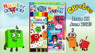 Numberblocks Magazine Issue 22 June 2023  Numberblocks Dominoes Game [upl. by Alleuqcaj636]