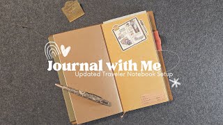 Updated Traveler Notebook Journal With Me  Featuring my New Pen [upl. by Kinata]