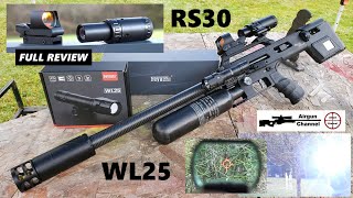 Feyachi RS30 Reflex Sight  M36 5X Magnifier WL25 Weapons Light Full Review  Daystate Delta Wolf [upl. by Aiekat]