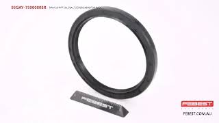 95GAY75900808R DRIVE SHAFT OIL SEAL 732X903X8X8 FOR AUDI [upl. by Silliw992]