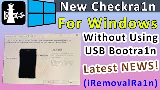 NEW Checkra1n for Windows  How to install Checkra1n in Windows without USB Drive  iRemovalRain [upl. by Diandre]