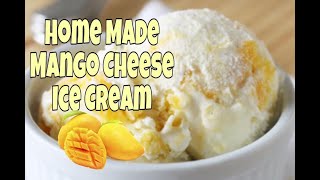 HOW TO MAKE ICE CREAM AT HOMEEASY RECIPE MANGO CHEESE FLAVORFilipino Recipes Atbp❤️ [upl. by Angelle888]