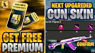 PUBG MOBILE NEXT PREMIUM CRATE  NEXT PREMIUM CRATE PUBG LEAKS  UPGRADE AKM [upl. by Paterson]