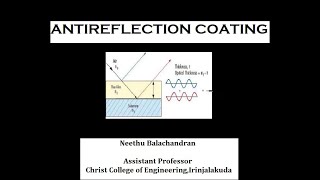 KTU Engineering Physics  Interference  Antireflection coating [upl. by Nim114]