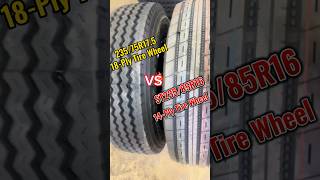 ST23585R16 14Ply trailer tire amp wheel VS 23575R175 18Ply Trailer Tire amp Wheel [upl. by Kordula]