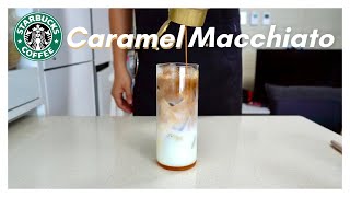 How To Make Starbucks Caramel Macchiato With MAXIM COFFEE RECIPE [upl. by Asenaj493]