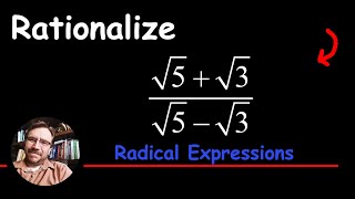 Rationalizing the Denominator √5  √3√5  √3 using the Conjugate [upl. by Ekal190]