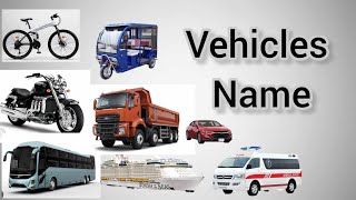 vehicles name  types of vehicles in English  vehicles vocabulary words  mode of transportvehicle [upl. by Auod348]