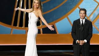 Funny Or Insulting Sofia Vergara Twirls On Revolving Pedestal At The Emmys [upl. by Llerrod]