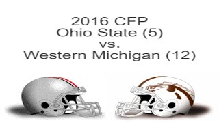 Game 2  2016 College Football 12Team Playoff Simulation NCAA 14  Ohio State vs Western Michigan [upl. by Yessej]