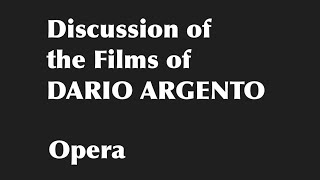 The Films of Dario Argento 9 Opera [upl. by Daphna]