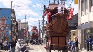 富山県南砺市 福野の曳山 銀行四ッ角集合 [upl. by Grous]