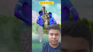 Genie Vs harami manush 😭😁 vfx funny comedy holi fun youtubeshorts magic [upl. by Cohin]