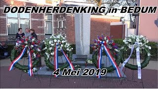 Dodenherdenking in Bedum 4 Mei 2019 [upl. by Ylatan]