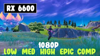 RX 6600  Ryzen 5 5600x  Fortnite Chapter 3 All Settings 1080p [upl. by Animahs667]