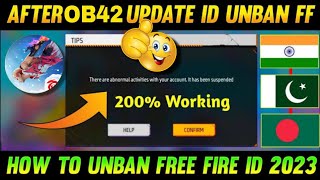 How To Recover Free Fire Suspended Account  ff suspended id Recover 100  Free Fire ID Unban Trick [upl. by Ellon]